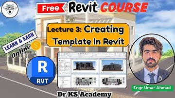 Creating template in Revit | Lecture 03 | Building Information Modelling | Dr KS Academy #revit