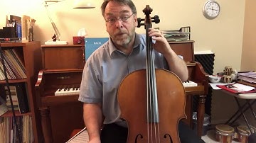 Scale D Harmonic Minor 1 oct, high strings - Cello Help, Tech Video 19