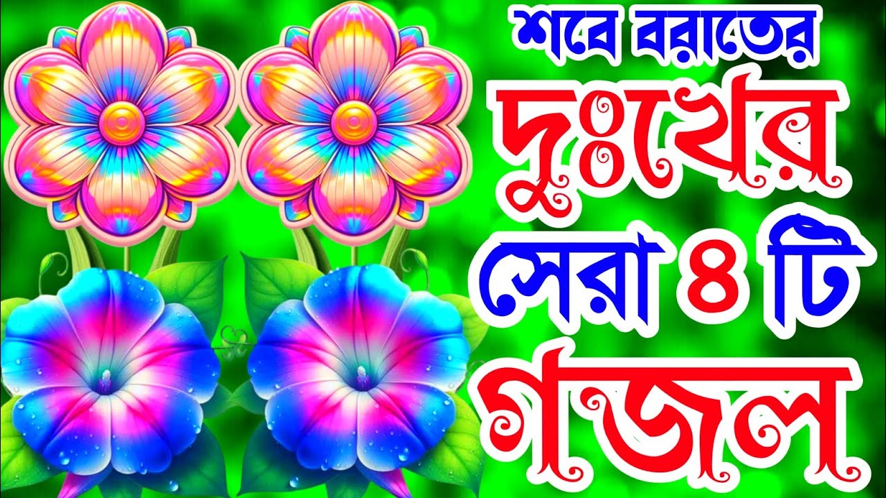 খুবই দুঃখের শবে বরাতের সেরা ৪টি গজল। শবে বরাত আসিল খুশির জোয়ার উঠিলো গজল । Bangla Gojol New gojol 