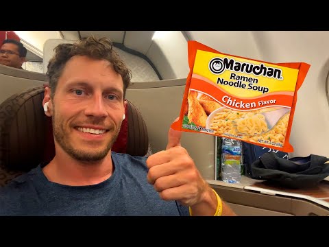 They Served Me 3 Noodles Garuda Indonesia Business Class