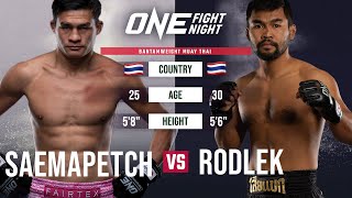 Muay Thai WAR 😤 Saemapetch vs. Rodlek Full Fight