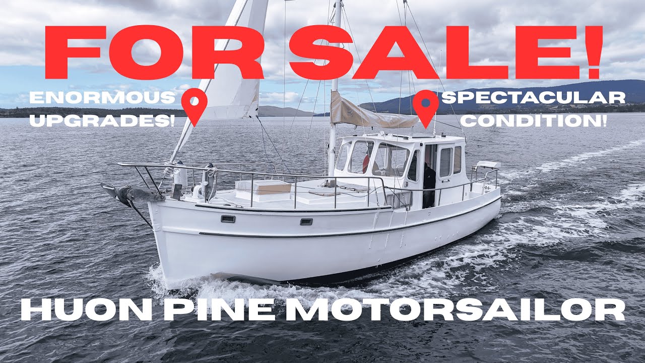ПРОДАЕТСЯ: 30-футовая моторная парусная лодка Huon Pine Tasmanian 