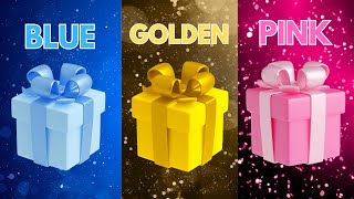 🎁Choose Your Gift! Let's find out, Are You Lucky or Not! Golden or Pink or Blue Gift Box Challenge!