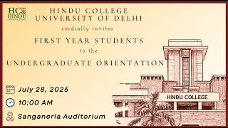 UNDERGRADUATE ORIENTATION 2026