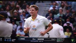 England Fall of Wickets. Ashes 3rd test.