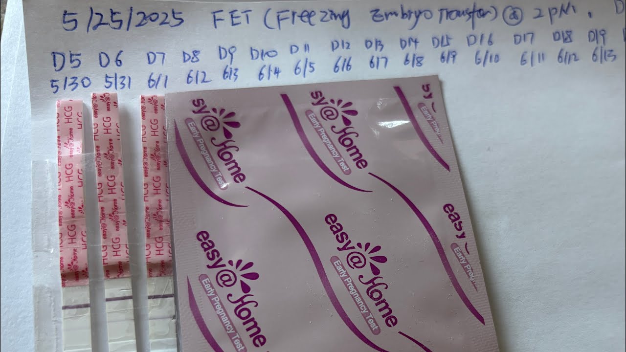 Day 7 Pregnancy Test After Day5 Frozen Embryo Transfer 6/1/2025
