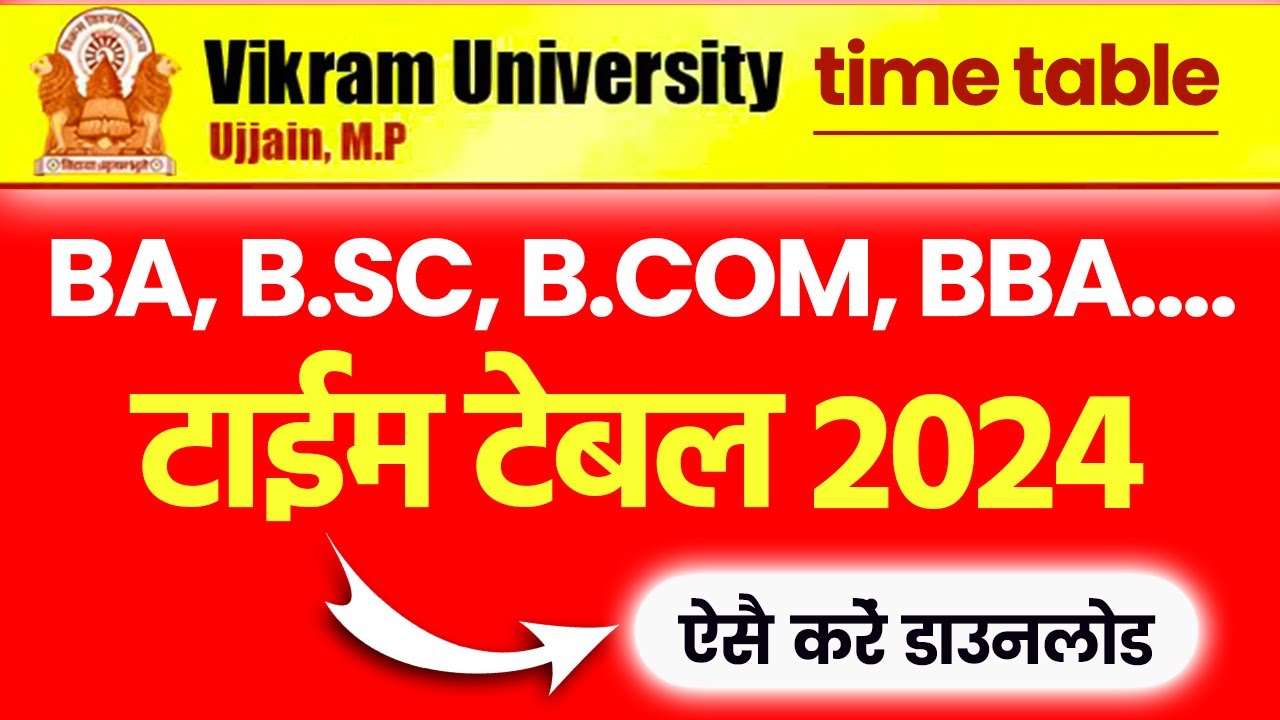 ba-b-sc-b-com-bba-vikram-university-time-tabe-2024-time-table