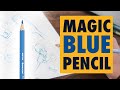 Pourquoi les artistes professionnels utilisent ce crayon bleu  comment dessiner comme un pro