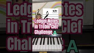Ledger Notes in Treble Clef Challenge #shorts #trebleclef #musictheory