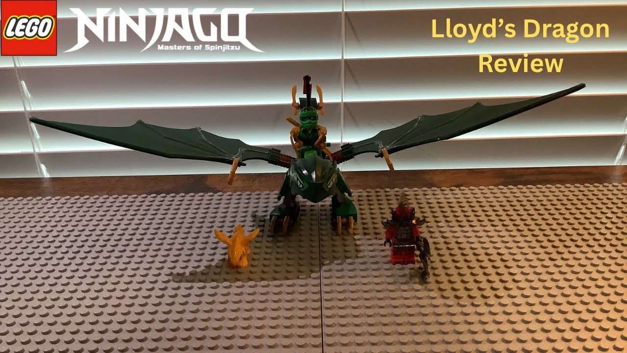Lego Ninjago Lloyd's Green Forest Dragon 71829 Set Review - YouTube