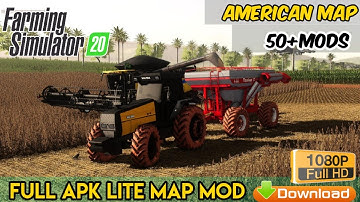 FS 20 New American map mod full apk lite 50+mods download#fs20