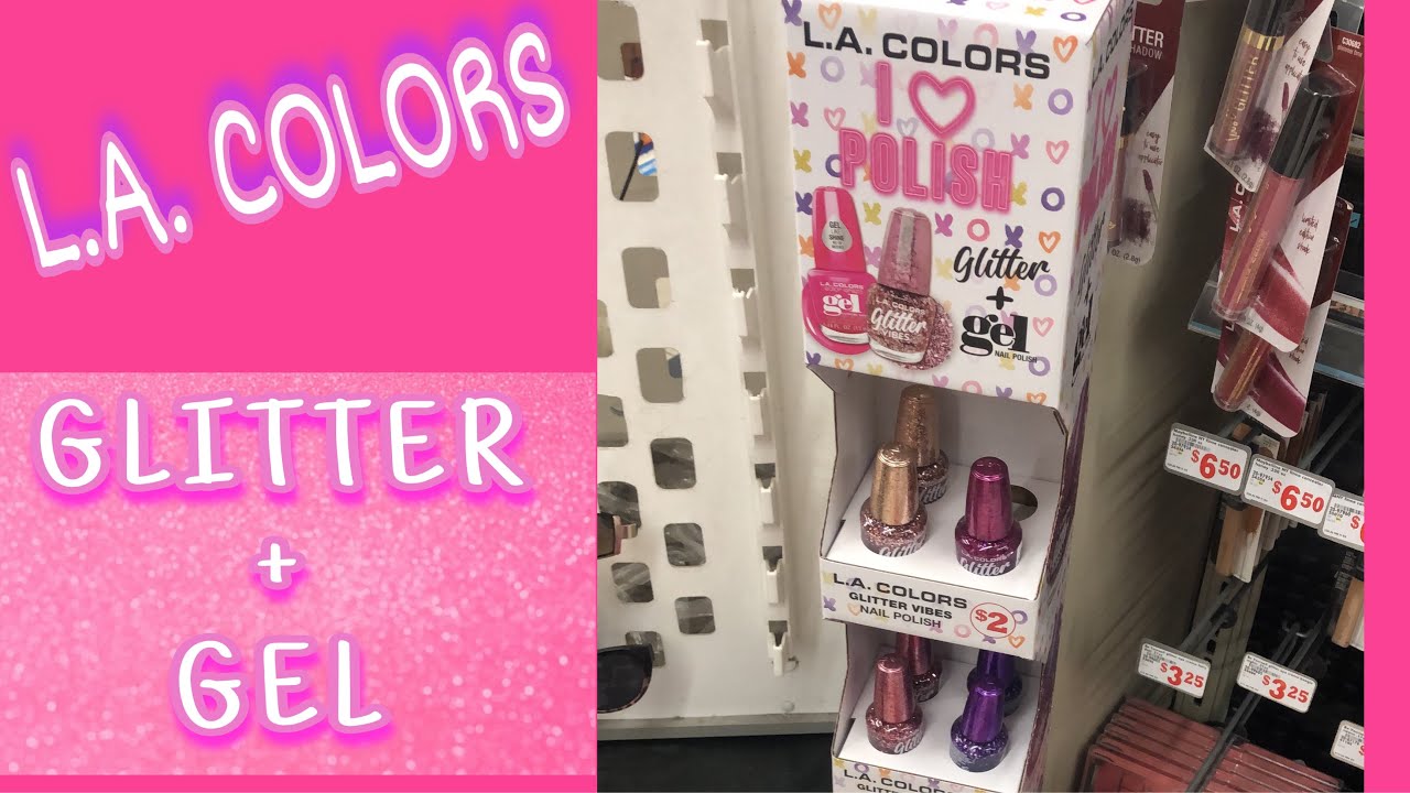 Spotted a New L.A.Colors Glitter+Gel Display in Family Dollar| 