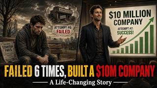 He Failed 6 Times… Then Built a $10M Company | motivational english stories