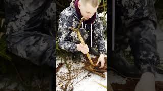 Start a Fire in a Survival Situation | Basic Instincts | Bushcraft #howtomakeafire #shorts