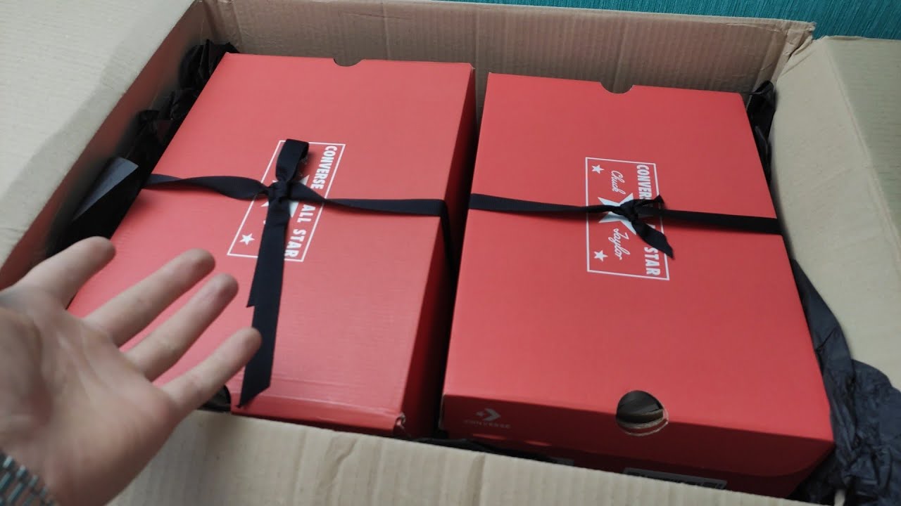 Распаковка MR PORTER - 2 пары converse