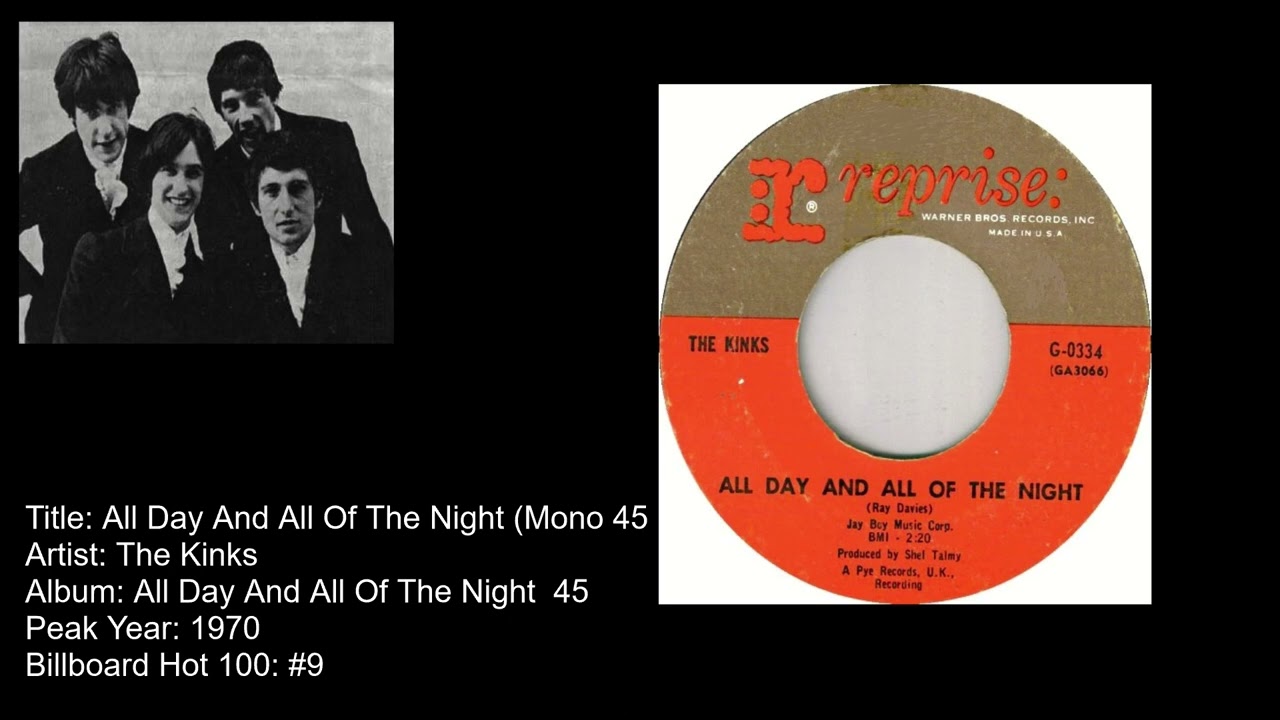 The Kinks- All Day And All Of The Night (Mono 45 Mix) - YouTube