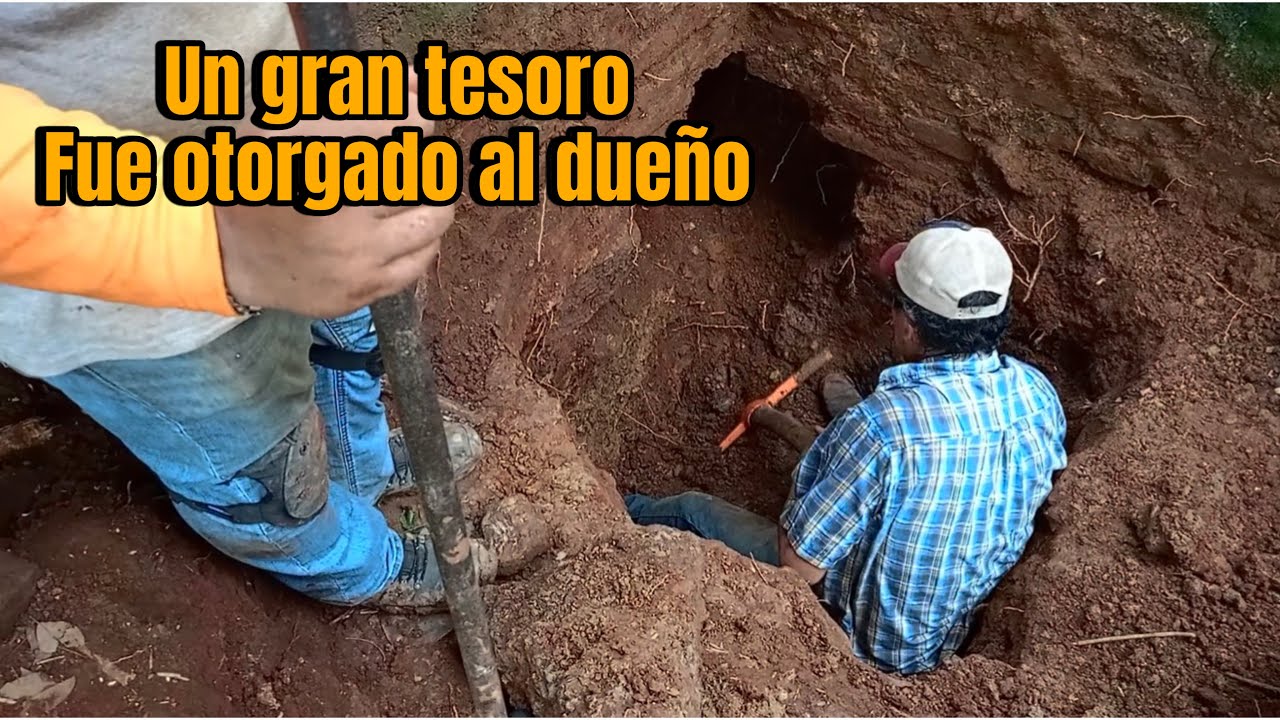 El tesoro estaba cubierto con una piedra laja