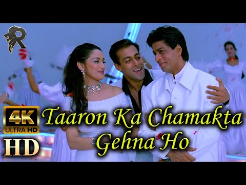 taaron-ka-chamakta--hum-tumhare-hain-sanam-2002-|-4k-uhd-|-madhuri,-shahrukh-&-salman-|-udit-narayan