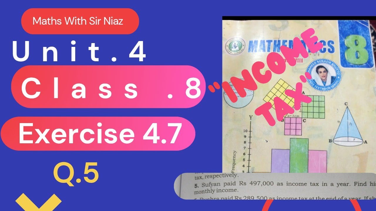 Ex 4.7 Q5 Class 8 Maths | Income Tax Easy Method