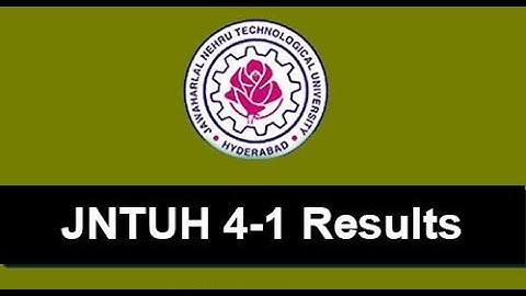 JNTUH B.TECH 4-1 SUPPLY EXAMS RESULTS R16 , R15 , R13 , R09 RELEASED .