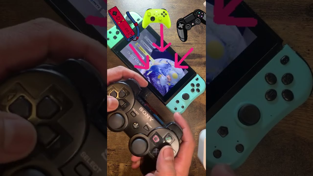 Mind Blowing Use Your PS3 Controller on Your Switch with 8bitdo Adapter shorts