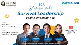 BCA Berbagi Ilmu di UNDIP | Survival Leadership, Now Normal People First