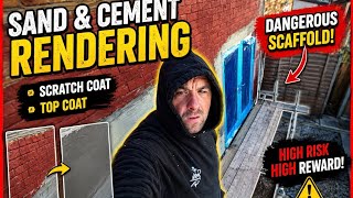Sand & Cement Rendering on a Sketchy Scaffold