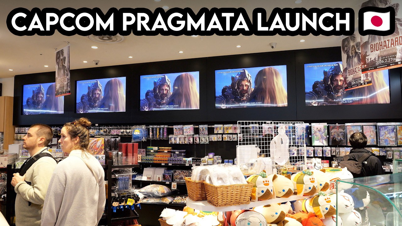 Pragmata - Launch Day Capcom Store Display | Shibuya, Tokyo (B-Roll Archive)
