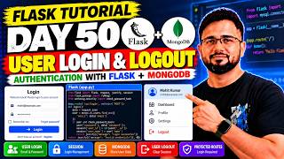 Flask Tutorial #50 - User Login & Logout with Flask & MongoDB | Authentication