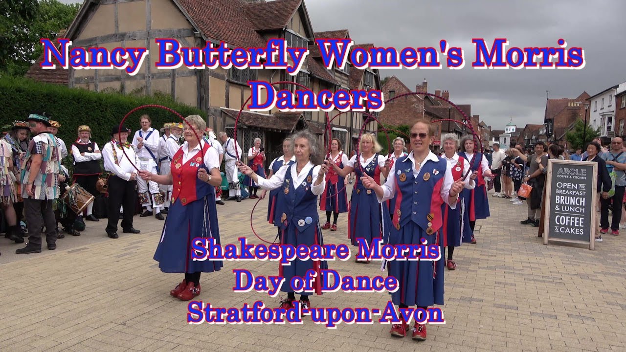 Nancy Butterfly Women's Morris Dancers "Grenoside" at Day of Dance in Stratford-upon-Avon