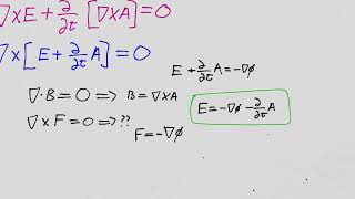 Field Equations - Potential Formulation of electric field