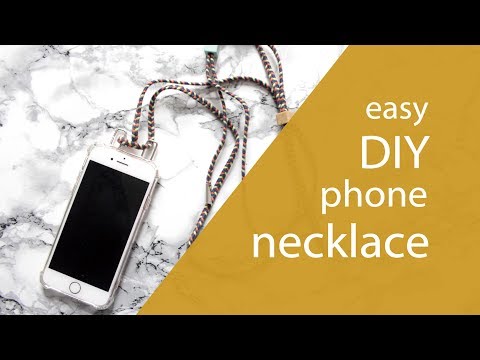 Easy DIY Phone Necklace 