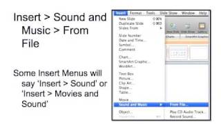 Adding Sound to PowerPoint