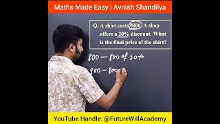 Discount Mastery 💸 | Problems Based on Discount Explained | Smart Maths Tricks & Solutions