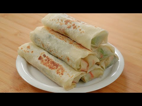     !   ! Vegetable Spring Rolls Recipe with homemade roll wrapper for health