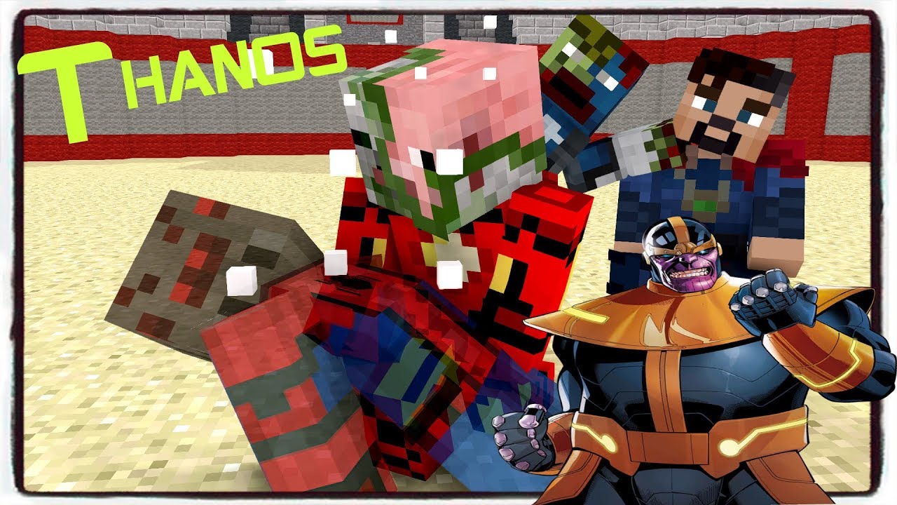 Monster School : AVENGERS VS THANOS CHALLENGE - Minecraft animation ...