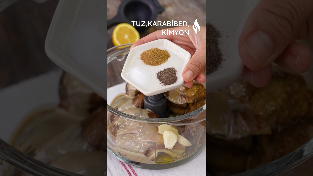 Tahinli Patlıcan Ezmesi ???????????? Nefis Yemek Tarifleri #shorts #nefisyemektarifleri