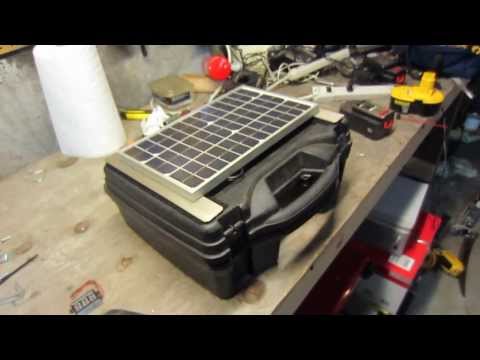 Build a high quality PORTABLE Solar Generator For $150