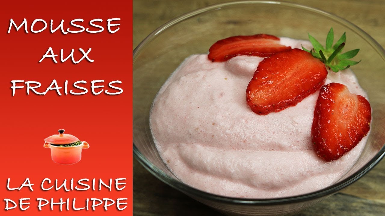 Mousse aux fraises