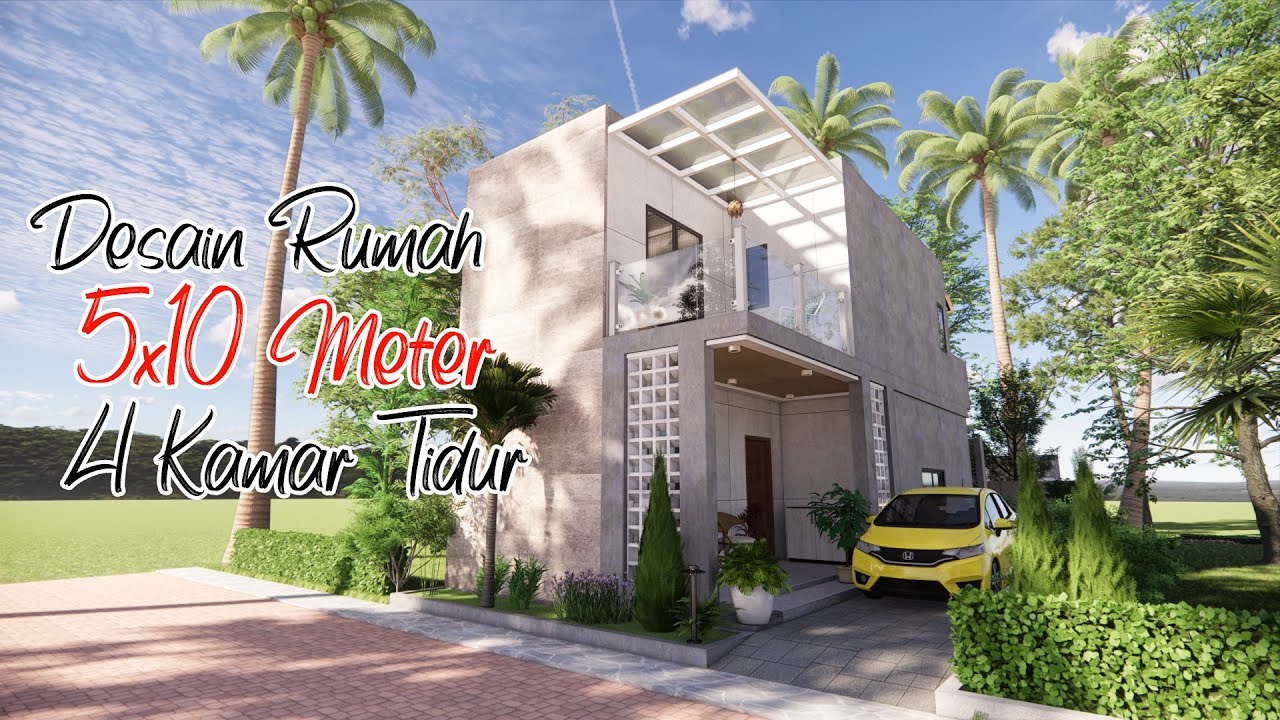 RUMAH 5x10 METER 4 KAMAR TIDUR