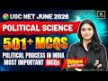 UGC NET June 2026 | UGC NET Political Science | Political Process in India Most Important 501+ MCQs