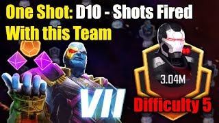 ONE SHOT: ULTIMUS 7 WAR MACHINE BOSS NODE WITH THIS TEAM | DIFFICULTY 5 | D10 - SHOTS FIRED | MSF