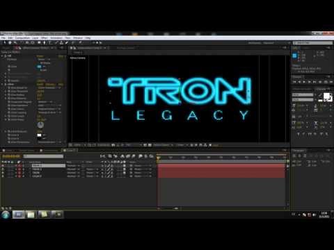 CZTUTORIÁL – After Effects 039 – Tron Legacy trailer title