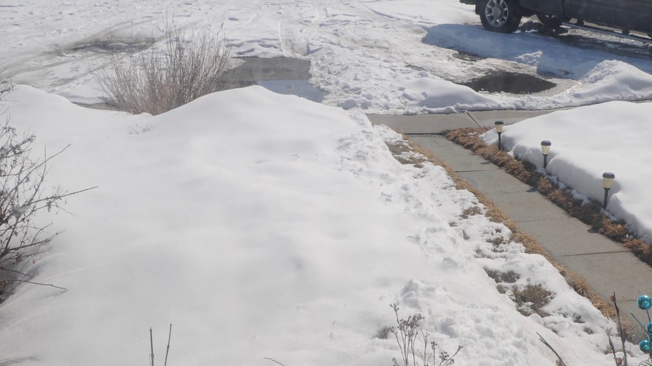 19 March 2018 snow melt time lapse - YouTube