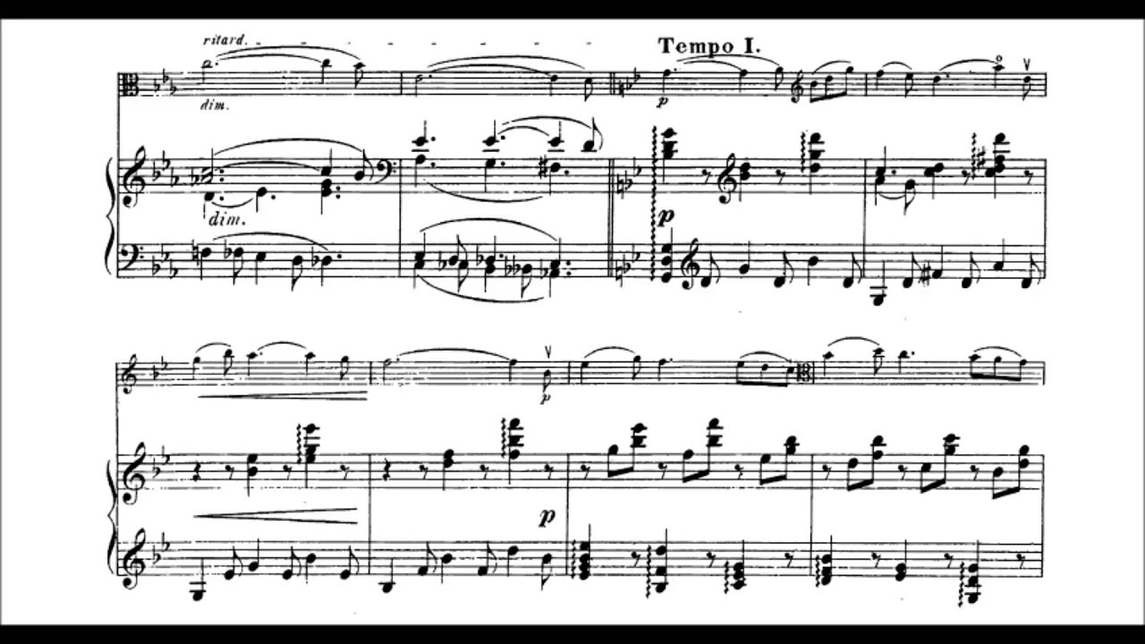 Aleksandr Glazunov - Elegie for viola and piano Op. 44 (GSARCI VIDEO REVIVAL)