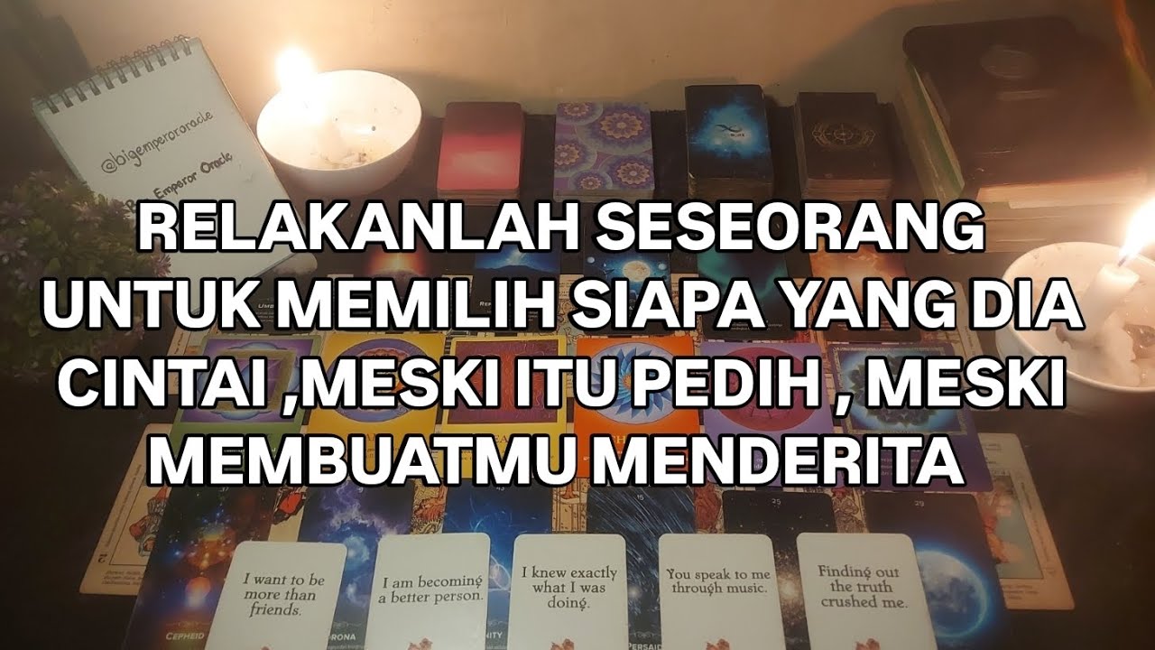 RELAKANLAH SESEORANG UNTUK MEMILIH SIAPA YANG DIA CINTAI, MESKI ITU PEDIH, MESKI MEMBUATMU MENDERITA