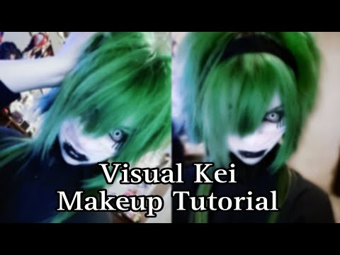 a poorly done visual kei makeup tutorial