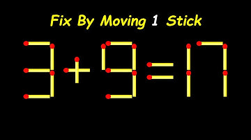 Mind-Blowing Matchstick Puzzle – Move 1 Stick to Win!