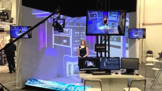 coolux Pandoras Box Real-Time Virtual Broadcast Studio Cave at NAB