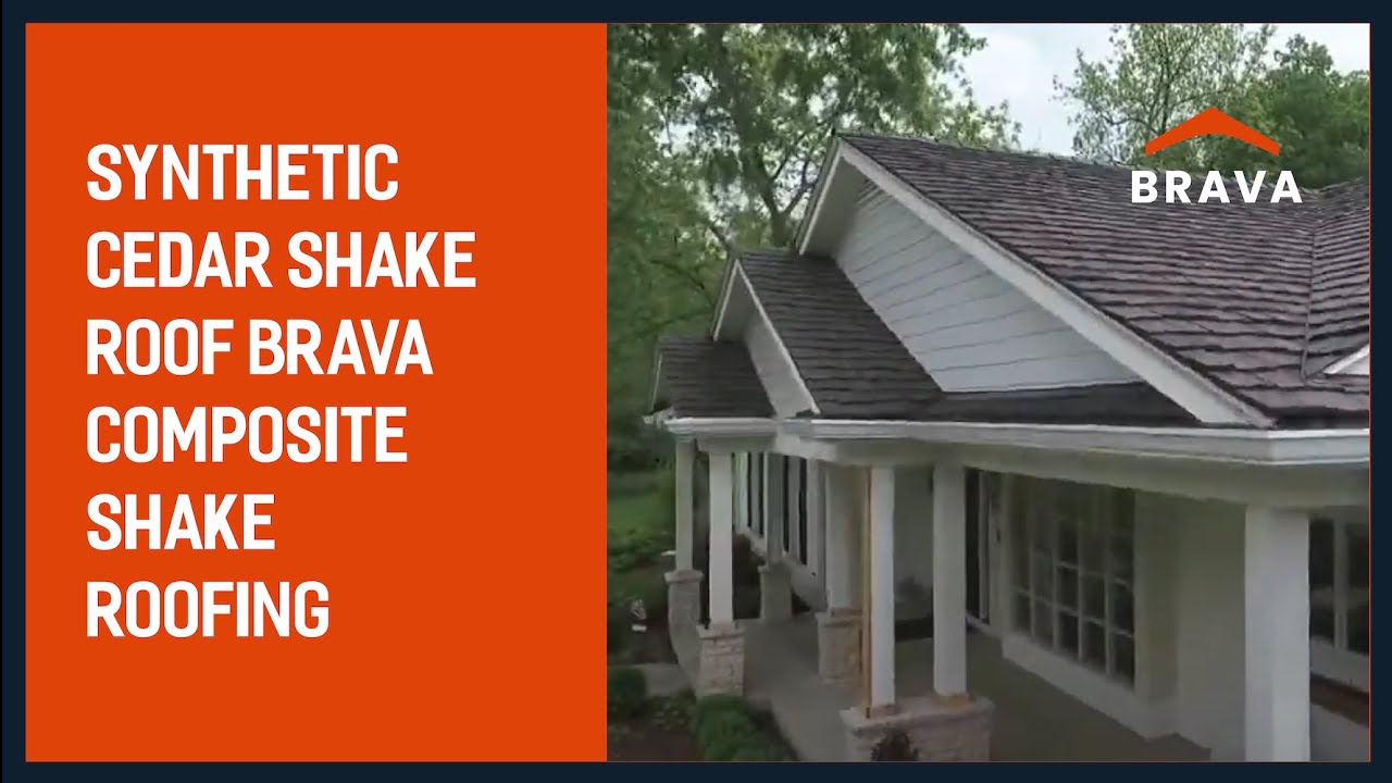 Synthetic Cedar Shake Roof BRAVA Composite Shake Roofing Color